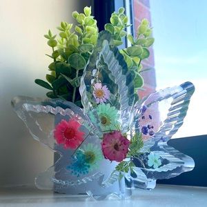 Floral Resin Ashtray